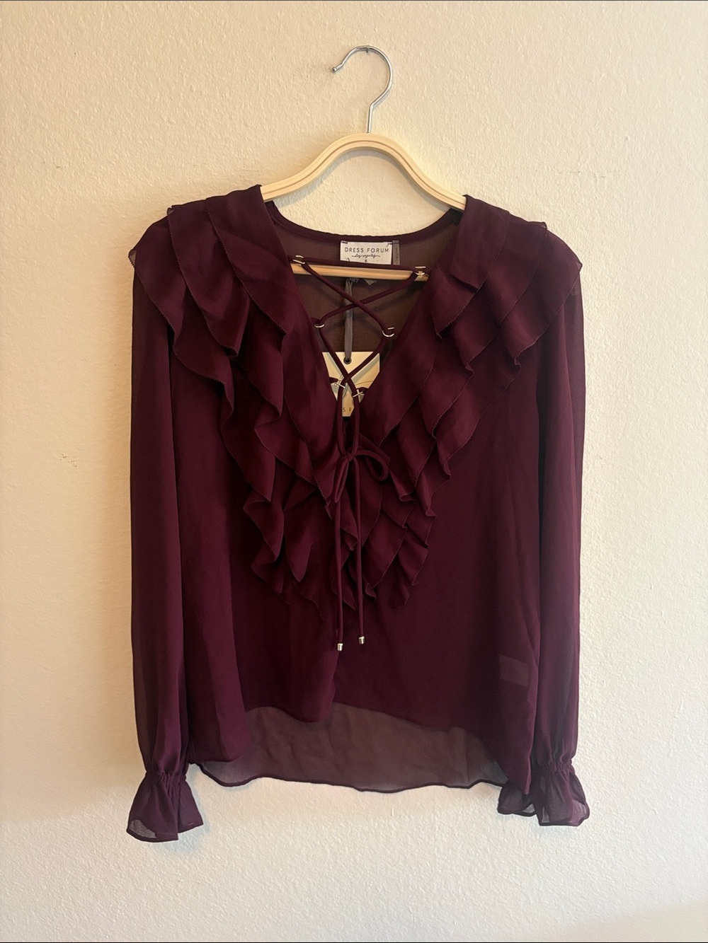 Dress Forum Ruffle Chiffon Blouse